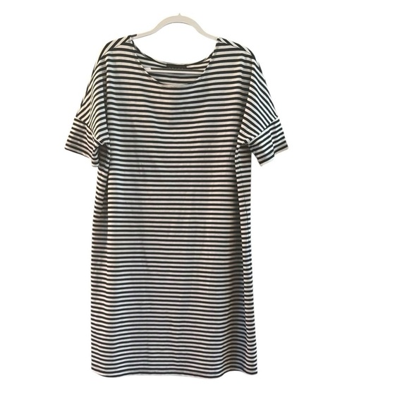 Hatch Maternity Oversized Black and White Striped Tee Shirt Dress size O/S - Picture 1 of 5